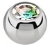 Bild von Titan Piercing Kugel 1,2 x 2,5 mm gefaßter Zirkonia, farbig 180°