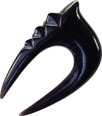 Bild von Ohrpiercing Dehnstab Dino Zahn aus Horn in 6, 8, 10 mm