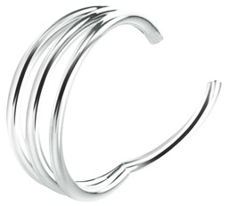 Bild von Piercing Schmuck Segment Clicker 3er-Ring 316l Stahl in 1,2 mm