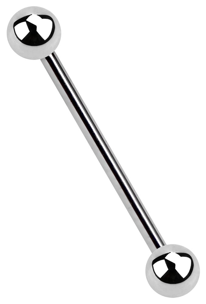 Bild von Titan Piercing Stab in 1,2 x 14, 16, 16, 18, 20 mm + 2 Titan-Kugeln