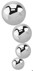 Bild von Helix Piercing Labret Stud, 1,2 mm mit Bogen aus 4 Kugeln