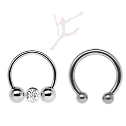 Circular barbell mit Kugeln