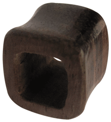 Bild von Ohr Piercing Schmuck Holz Flesh Tunnel, Quadrat in 6-12 mm
