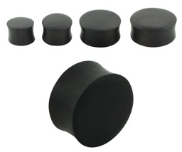 Bild von Ohrpiercing Schmuck Plug aus Arang Holz, schwarz in 3-25 mm