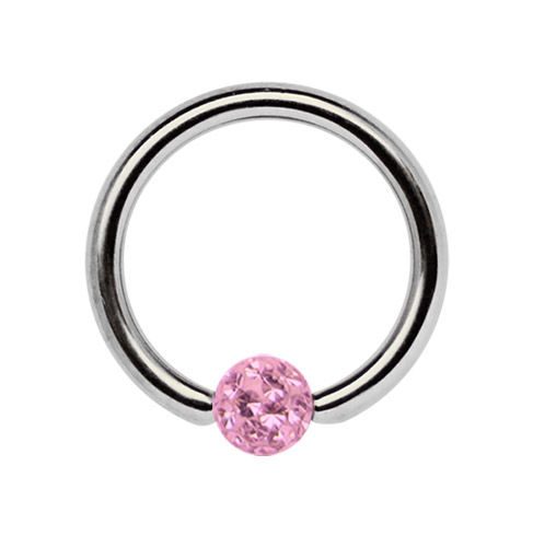 Pallina Di Ricambio In Titanio Per Piercing - Multi Glitzer - Filetto 1.2mm (16g) - Foto 2