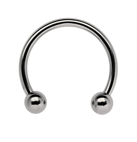 Bild von Titan Circular Barbell, Gewindering in 1,6 x 6-16 mm + Kugeln