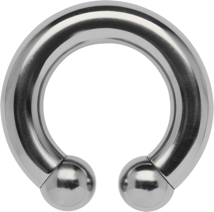 Bild von Intimpiercing Titan CBR Circular Barbell in 8,0 x 16, 22 mm + Kugeln