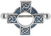 Bild von Brustpiercing Schmuck Schild farbiges keltisches Kreuz