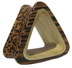 Bild von Flesh Tunnel Ohr Piercing aus Holz, Leoparden-Dreieck in 13-18 mm