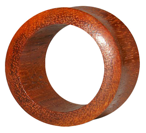 Bild von Ohrpiercing Schmuck Flesh Tunnel aus Holz in 4-12 mm