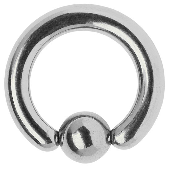 Bild von Intimpiercing Schmuck Titan Piercing Ring 5,0 x 12-21 mm