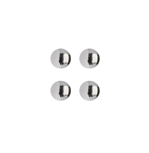 Bild von Piercing Kugel Set 4 x Stahl Verschlusskugel in 1,2 x 3-4 mm