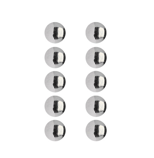 Bild von Piercing Kugel Set 10 x Stahl Verschlusskugel in 1,2 x 3-4 mm