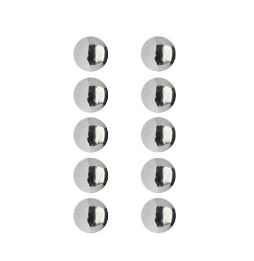 Bild von Piercing Kugel Set 10 x Stahl Verschlusskugel in 1,2 x 3-4 mm