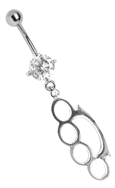 Bild von Bauchnabel Piercing Schmuck Banane mit Stahl Schlagring