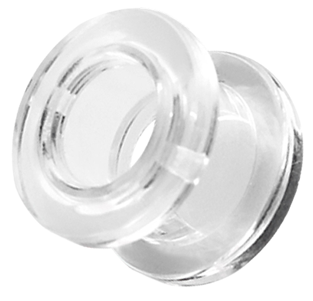 Bild von Ohr Piercing Schmuck Acryl Flesh Tunnel in klar 6-16 mm