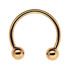 Bild von CBR Piercing Circular Barbell Ring Stahl PVD 18 kt. Rosè Gold 1,6 mm