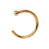 Bild von Piercing Ring, Hoop Nasenring Rose Gold 1,0 x 6-10 mm, Stopper