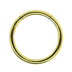 Bild von Piercing Ring Smooth Segment Clicker Stahl PVD 18kt. Gold 1,6 mm