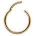 Bild von Piercing Ring Smooth Segment Clicker Stahl PVD Rose Gold 1,2 mm