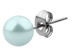 Bild von Ohr Piercing Stecker, Kunst Perle mit 0,8 mm Stahl Stab als Paar