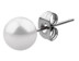 Bild von Ohr Piercing Stecker, Kunst Perle mit 0,8 mm Stahl Stab als Paar
