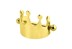 Bild von Ohrpiercing Helix Schild Krone Gold mit Stab und Kugeln in 1,2 mm