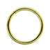 Bild von Piercing Ring Smooth Segment Clicker Stahl PVD Gold 1,0 mm
