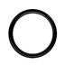 Bild von Piercing Ring Smooth Segment Clicker Stahl PVD schwarz 1,0 mm