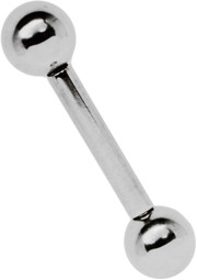Bild von Titan Piercing Stab in 3,0 x 8-30 mm + 1,6 mm Gewinde und Kugeln