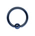Bild von Piercing Schmuck Stahl 316L Ring eloxiert 1,2 x 8, 10 mm