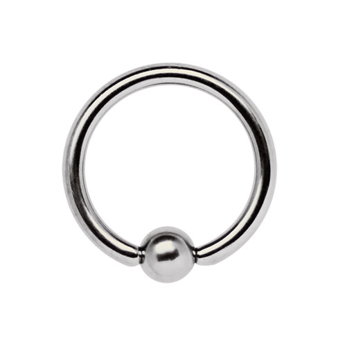Bild von Piercing BCR Ring in Stahl 316L in 1,2 x 7, 8, 9, 10, 12 mm