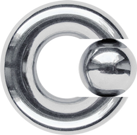 Bild von Intimpiercing Schmuck Stahl Piercing Ring 6 x 13, 16 mm
