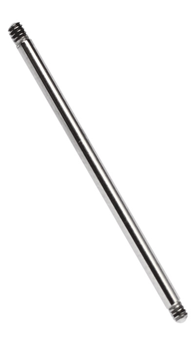 Bild von Titan Zungen Piercing Stab Schmuck in 1,6 x 24-38 mm