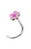 Bild von Piercing Nasenstecker Stahl, Blume + Spirale, Stab 1,0 mm