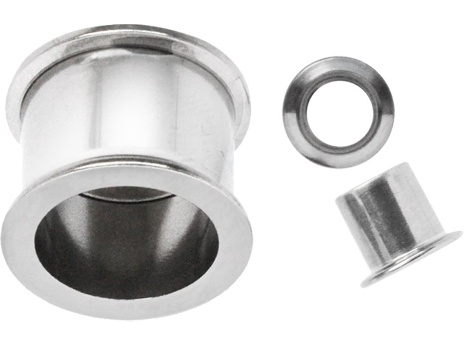 Bild von Titan Piercing Flesh Tunnel mit Innengewinde von 11-14 mm Ø