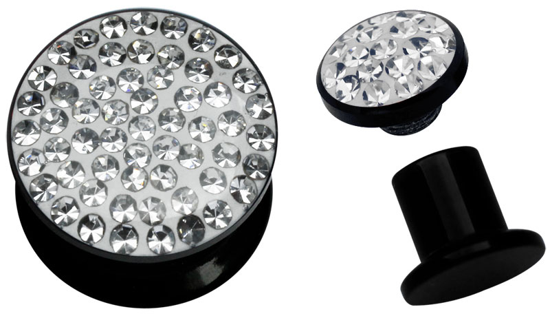 Bild von Acryl Ohr Piercing Schmuck Epoxy Plug, schraubbar, in 6-16 mm