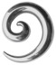 Bild von Ohrpiercing Dehn Spirale Piercing aus Stahl in 2, 3, 4, 5, 6, 8 mm Ø