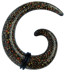 Bild von Ohr Piercing Dehn Spirale aus Acryl, 5-12 mm mit Leopardenmuster