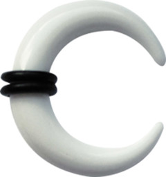 Bild von Acryl, Dehn Piercing Ring aus Acryl von 3-10 mm Ø, weiss