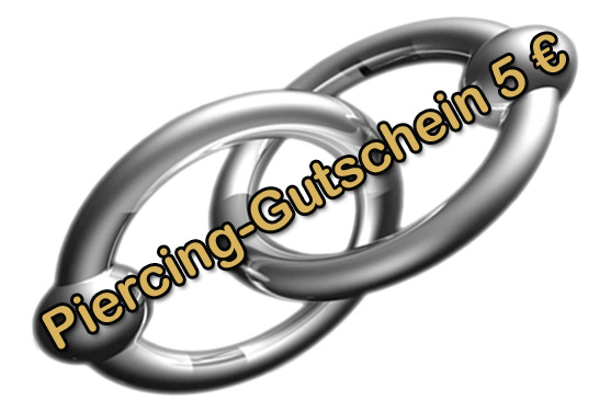 Bild von 5 € Piercingschmuck Geschenkgutschein