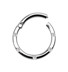 Bild von Piercing Smooth Segment Ring Clicker aus 316l Stahl mit Steinen in 1,2 mm