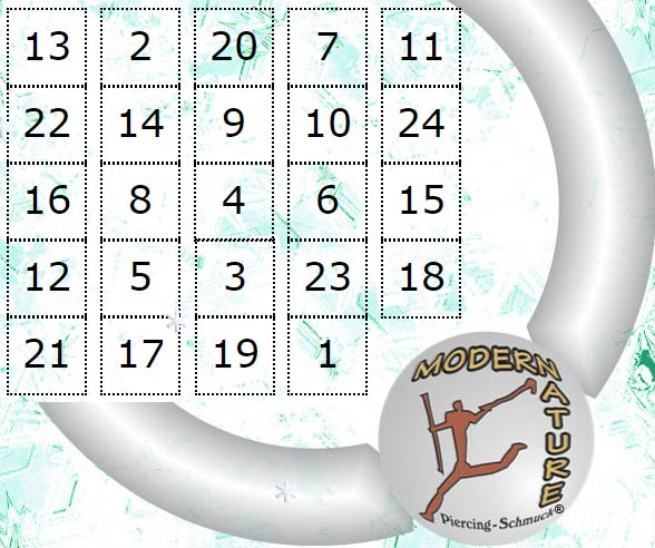 Piercing Advents-Kalender 2019