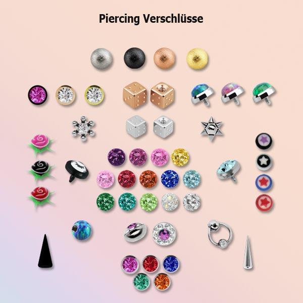 Piercing Verschlüsse