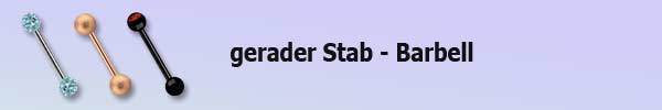 Barbell - gerader Stab