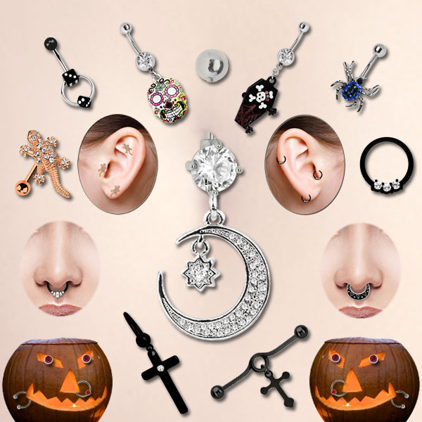 Piercings günstig zur Halloween Zeit