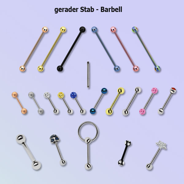 gerader Stab – Barbell