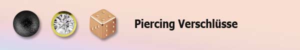Verschlüsse - Piercing Aufsatz